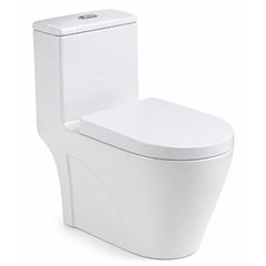 Kit Bacia Sanitária Monobloco 3/6 Litros Avalon Branco DIMAR / REF. DMR07028