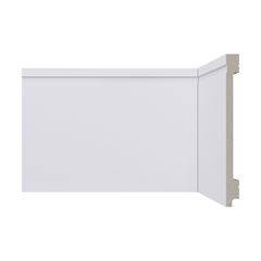 Rodapé de Poliestireno 1,3x15x240 B156 Massa Clara Frisado Branco SANTA LUZIA / REF. 231672