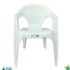 Poltrona em Polipropileno Boa Viagem Branco LIBERTY PLAST / REF. R10-01