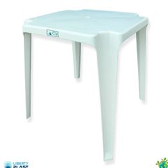 Mesa em Polipropileno Quadrada Tamandaré Branco LIBERTY PLAST / REF. R10-01