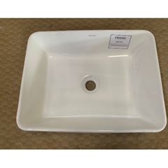 Cuba de Apoio 49x38cm Retangular Flat Branco DIMAR / REF. DMR07110