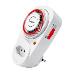 Temporizador Bivolt Analógico Plug Tomada 10A 15min EXATRON / REF. LETM4002