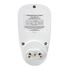 Temporizador Bivolt Digital Plug Tomada 10A 15 Segundos EXATRON / REF. LETM4003