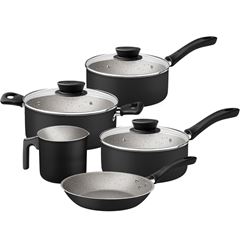 Kit Panela em Alumínio com 5 Peças Linz Preto TRAMONTINA / REF. 28299/005
