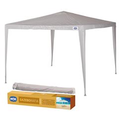Tenda Gazebo em Aço Rafia 3x3m Branco MOR / Ref. 3537