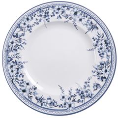 Prato de Porcelana 28cm Raso Redondo Azzura Decorado TRAMONTINA / REF. 96580165