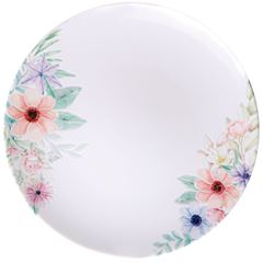 Prato de Porcelana 28cm Raso Redondo Floratta Decorado TRAMONTINA / REF. 96580035