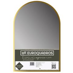 Espelho em Plástico Emoldurado Arqueado 40x60cm Ouro EUROQUADROS / REF. 309013