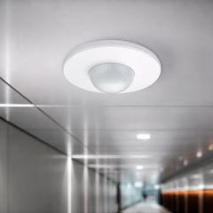 Sensor de Presença de Teto Bivolt 360° UFO Branco EXATRON / REF. LEST4008