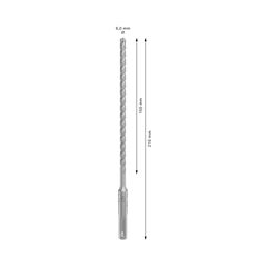 Broca em Aço 6x150x210mm SDS Plus-5X para Concreto BOSCH / REF. 2608706877-000