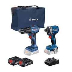 Furadeira e Parafusadeira mais Chave de Impacto 18V Bivolt com 2 Baterias e Bolsa BOSCH / REF. 06019N20E3-000