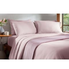 Jogo de Cama em Poliéster Liso de Solteiro Elegance 3 Peças 400 Fios Rose CORTTEX / REF. 701099-25-79