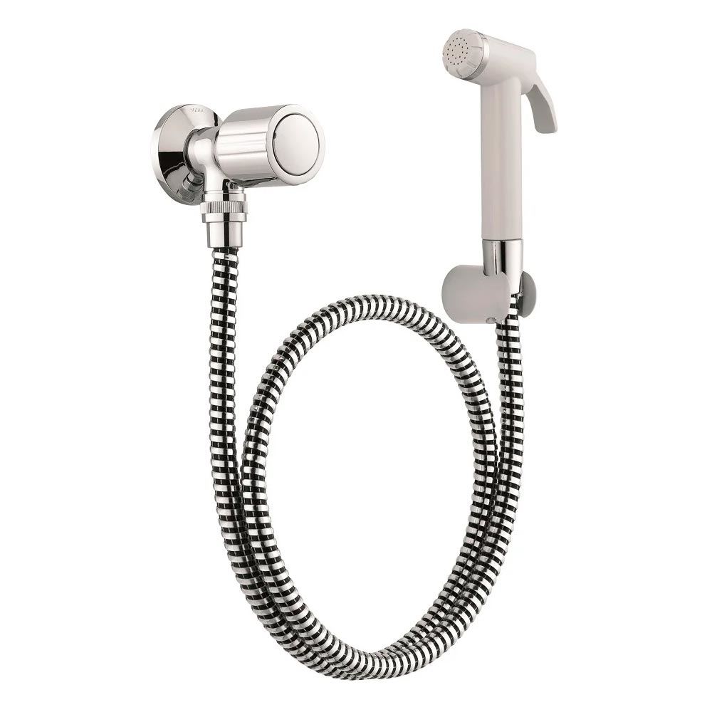 Ducha higiênica Itapema Bella da Docol com cabo flexível e acabamento biníquel, perfeita para banheiros de qualquer tamanho. Ducha higiênica Itapema Bella da Docol com cabo flexível e acabamento biníquel, perfeita para banheiros de qualquer tamanho.