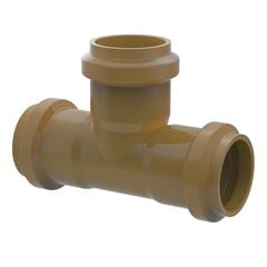 Tê PVC DN100mm DE110mm PBA Junta Elástica BBB - Ref.23341034 - TIGRE