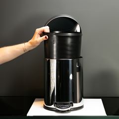 Lixeira Inox 5L com Pedal e Balde Decorline BRINOX / REF. 3040/202