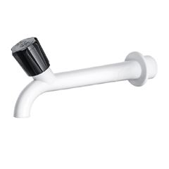 Torneira em Plástico para Tanque de Parede 15 cm Branco HERC/ REF. 1115
