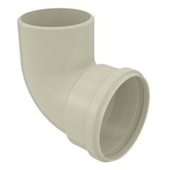 Joelho Circular PVC 88x100mm Transição Aquapluv Style e Beiral Bege - Ref.32196055 - TIGRE 