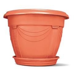 Vaso Plástico 19x25cm Número 1 Redondo Romano Cerâmica - Ref. 6100303-03 - NUTRIPLAN