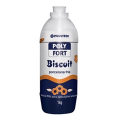 Cola Branca para Biscuit Polyfort 1kg - Ref. IA027 - PULVITEC