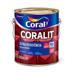 Tinta Esmalte Sintético Alto Brilho Coralit Ultra Resistência 3,6L Vermelho CORAL/ REF. 5202713