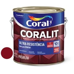 Tinta Esmalte Brilho 3,6 Litros Coralit Vermelho Goya - Ref. 5202721 - CORAL