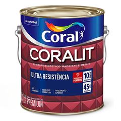 Tinta Esmalte Sintético Alto Brilho Coralit Ultra Resistência 3,6L Verde Colonial CORAL / REF. 5202740