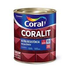 Tinta Esmalte Sintético Alto Brilho Coralit Ultra Resistência 900ml Cinza Médio CORAL/ REF. 5202688