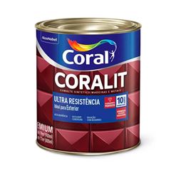 Tinta Esmalte Sintético Brilhante Coralit Ultra Resistência 900ML Amarelo CORAL/ REF. 5202725