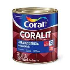 Tinta Esmalte Sintético Brilhante Coralit Ultra Resistência 225ML Azul Mar CORAL/ REF. 5202702