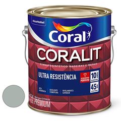 Tinta Esmalte Acetinada 3,6L Coralit Ultra Resistência Platina CORAL / REF. 5202771
