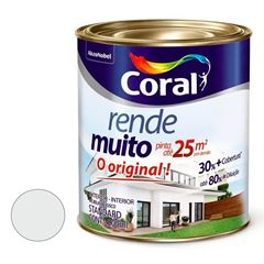 Tinta Acrílica Fosca Rende Muito Branco 900ml - Ref. 5202144 - CORAL