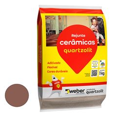 Rejunte Flexível Saco com 1kg Marrom Café - Ref.0107.00049.0015FD - QUARTZOLIT