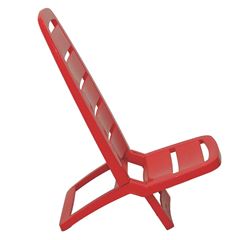 Cadeira de Praia Plástica Guarujá Vermelha - Ref.92051/040 - TRAMONTINA