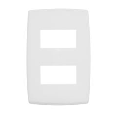 Placa para Interruptores com 2 Postos Separados 4x2 Polegadas Branco PIAL / REF. 618506