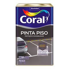 Tinta Acrílica Fosca Pinta Piso 18L Preto CORAL/ REF. 5202457