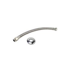 Tubo de Ligação Metal 1/2x30cm Flexível Trançado Cromado - Ref. 40601110 - SIGMA