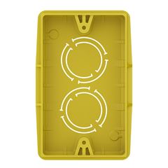 Caixa Luz Plástica 4x2 Tigreflex Amarela - Ref.33043554 - TIGRE