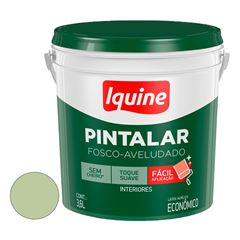 Tinta  Vinil Acrílica Fosco Aveludado 3,6 litros Pintalar Verde Primavera IQUINE / REF.79303901