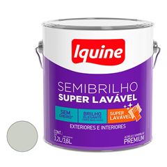 Tinta Acrílica Semibrilho Super Lavável 3,6L Branco Gelo IQUINE / REF. 10300301