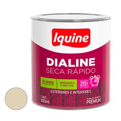 Tinta Esmalte Sintético Brilhante Dialine Secagem Rápida 0,9L Areia  Iquine / Ref. 62201504