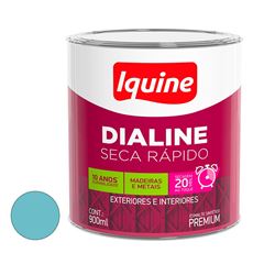 Tinta Esmalte Sintético Brilhante Dialine Secagem Rápida 0,9L Azul Celeste  Iquine / Ref. 62204704