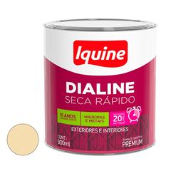 Tinta Esmalte Sintético Brilhante Dialine Secagem Rápida 0,9L Marfim  Iquine / Ref. 62214504