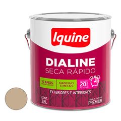Tinta Esmalte Sintético Brilhante 3,6 Litros Dialine Secagem Rápida  Camurça  Iquine / Ref. 62201601