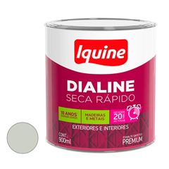 Tinta Esmalte Alto Brilho Dialine Seca Rápido 225ml Branco Gelo IQUINE / REF.62200316