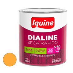Tinta Esmalte Sintético Brilhante Dialine Secagem Rápida 0,9L Laranja Cítrico  Iquine / Ref. 62214504R