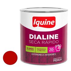 Tinta Esmalte 112,5ml Dialine Seca Rápido Vermelho IQUINE / REF. 62204532