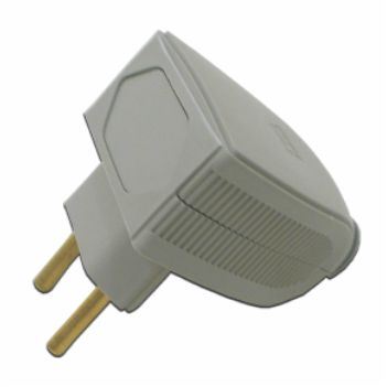 Plug Macho 2P 10A 250V Padrão Brasileiro Versátil Cinza - Ref.615870 ...