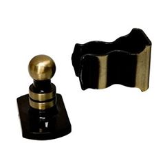 Trava Porta Aço Universal Cartela com 1 Ferro Zincado Oxidado Envernizado - Ref.95851 - SILVANA