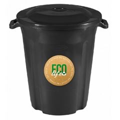 Lixeira Plástica 97 Litros Recycle Preta - Ref164LP8990 - PLASVALE