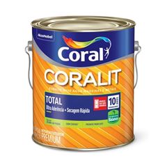 Tinta Esmalte Sintético Brilhante Coralit Total 3,6L Preto CORAL/ REF. 5202891